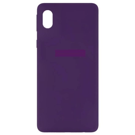  Накладка для Samsung Galaxy A01 Core/M01 Core Silicone cover фиолетовая