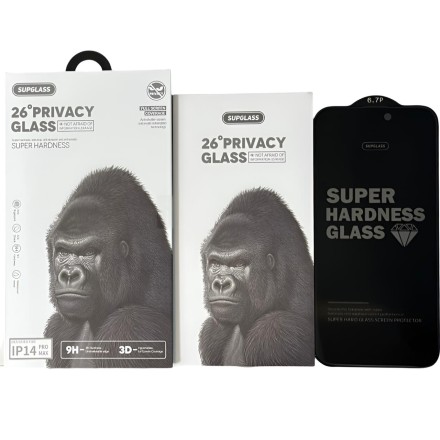  Защитное стекло Антишпион для i-Phone 14 Pro Max Supglass XC-12 3D