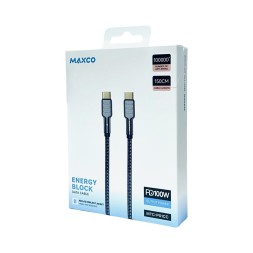 Usb Кабель-зарядка Type-C на Type-C Maxco MTC-P01CC 100W 1.5м черный