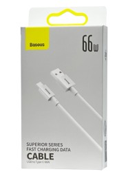 Usb Кабель-зарядка TYPE-C Baseus Superior 2м (CATYS-A02) 66W белый