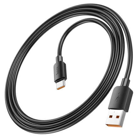  Usb Кабель-зарядка Type-C Hoco X96 100W 6A 1м силиконовый черный