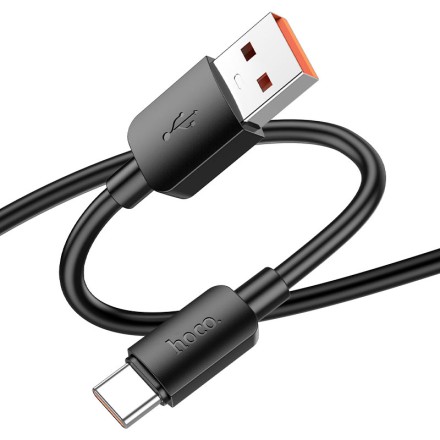  Usb Кабель-зарядка Type-C Hoco X96 100W 6A 1м силиконовый черный