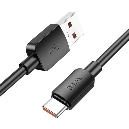  Usb Кабель-зарядка Type-C Hoco X96 100W 6A 1м силиконовый черный