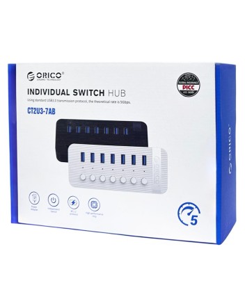  USB3.0 хаб Orico CT2U3-7AB USB3.0x7 белый