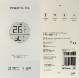Датчик температуры и влажности ClearGrass Bluetooth Thermometer Lite CGG1 белый