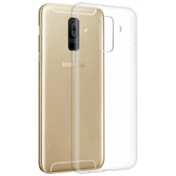 Чехол-накладка силикон 0.33мм Samsung Galaxy A6 Plus (2018) прозрачный
