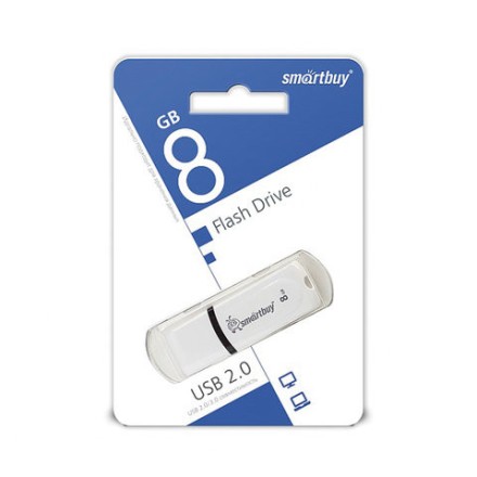  USB флеш накопитель Smartbuy 8GB Paean White (SB8GBPN-W)