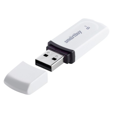  USB флеш накопитель Smartbuy 8GB Paean White (SB8GBPN-W)