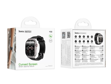  Смарт-часы Hoco Y33 Smart Sports Watch (call version) черные