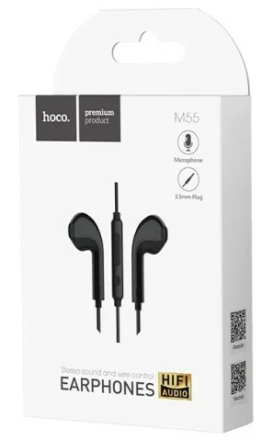  Стереонаушники Hoco M55 с микрофоном черные
