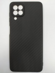 Накладка для Samsung Galaxy A22 4G силикон карбон