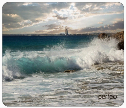  Perfeo Коврик для компьютерной мыши "Пляж", Рис.4 (180*220*2 мм), ткань+резиновое основание