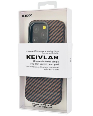  Накладка для i-Phone 15 Pro K-Doo Kevlar пластик бронзовая