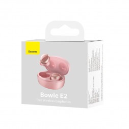 Мобильная Bluetooth-гарнитура Baseus Bowie E2 BT5.2/40mAh (300mAh)/5ч (NGTW090004) розовая