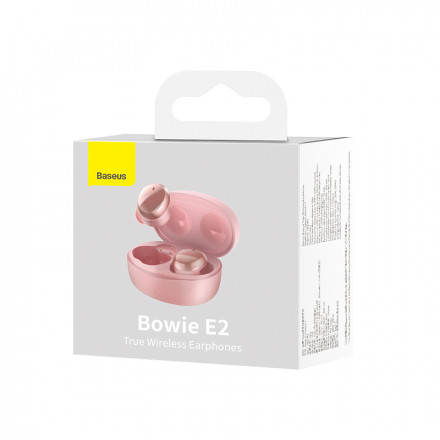 Мобильная Bluetooth-гарнитура Baseus Bowie E2 BT5.2/40mAh (300mAh)/5ч (NGTW090004) розовая