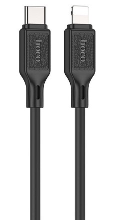 Usb Кабель-зарядка Type-C на Lightning Hoco X90 3A 1м чёрный