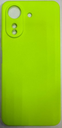  Накладка для Xiaomi Redmi 13C Silicone cover без логотипа салатовая
