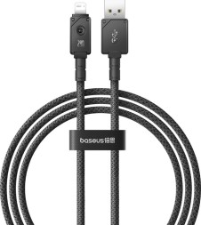 Usb Кабель-зарядка Lightning Baseus Unbreakable 1м (P10355802111-00) 2.4A черный