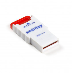 Картридер Smartbuy 707 USB - microSD красный (SBR-707-R)