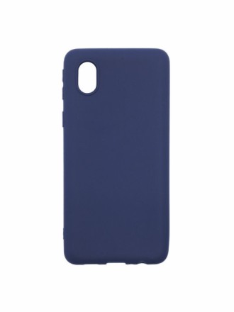  Накладка для Samsung Galaxy A01 Core/M01 Core Silicone cover темно-синяя