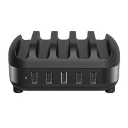 Сетевое зар. устр. Orico DUK-5P 5USB 40W с подставкой под 5 смартфонов черное
