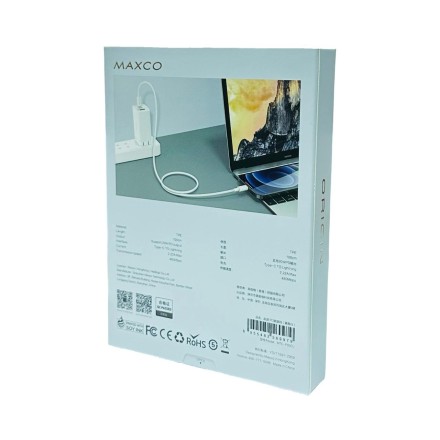  Usb Кабель-зарядка Type-C на Lighting Maxco MTC-P03CL белый