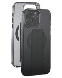 Накладка для i-Phone 15 Pro Max Keephone Maggrip MagSnap матовый прозрачный черный