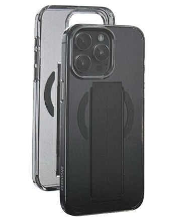  Накладка для i-Phone 15 Pro Max Keephone Maggrip MagSnap матовый прозрачный черный