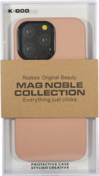 Накладка для i-Phone 13 Pro K-Doo Mag Noble кожаная розовая