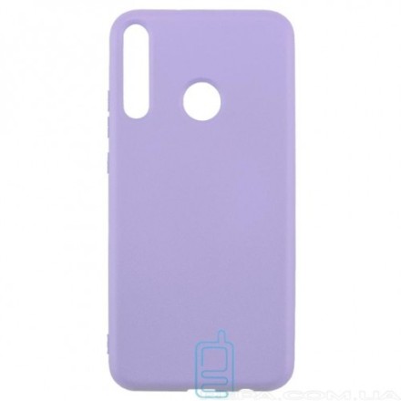  Накладка для Huawei P40 Lite E/Y7P/Play 3 Silicone cover сиреневая