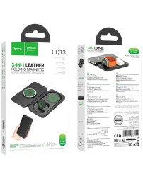 Беспроводное зарядное устройство 3in1 смартфон/Watch/AirPods Hoco CQ13 15W черное