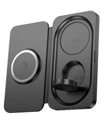  Беспроводное зарядное устройство 3in1 смартфон/Watch/AirPods Hoco CQ13 15W черное