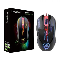 Мышь проводная игровая Bosston BS-14 черная