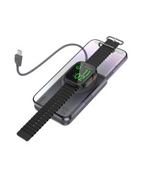 Powerbank с беспроводной зарядкой MagSafe Hoco Q43 10000mAh 1USB-C/1USB-C 20W серый