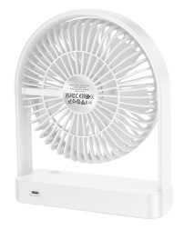 Портативный мини-вентилятор Hoco HX65 белый