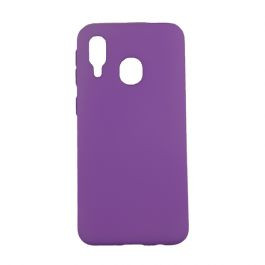 Накладка для Samsung Galaxy A40 Silicone cover фиолетовая