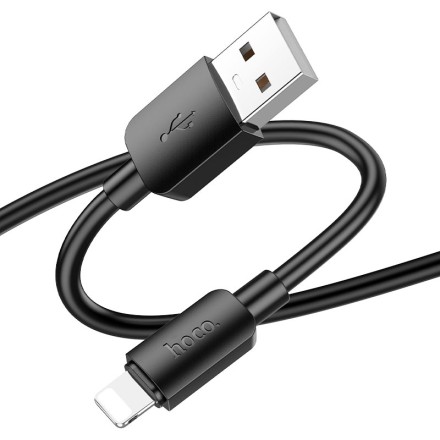  Usb Кабель-зарядка Lightning Hoco X96 2.4A 1м силиконовый черный