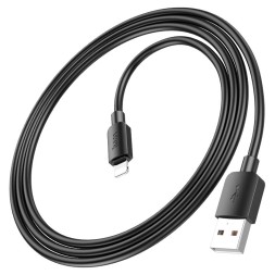 Usb Кабель-зарядка Lightning Hoco X96 2.4A 1м силиконовый черный