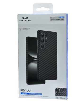  Накладка для Samsung Galaxy S25 Ultra Keephone Kevilar Magsafe черный
