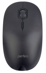 Perfeo мышь беспроводная, оптич. &quot;SIMPLE&quot;, 4 кн, DPI 800-1200, USB, черная