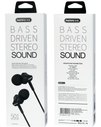 Стереонаушники с микрофоном Remax RM-501 черные