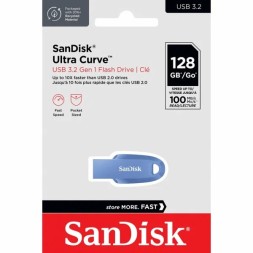 3.2 USB флеш накопитель SanDisk 128GB SDCZ550-128G-G46NB Ultra Curve синии