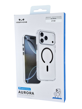  Накладка для i-Phone 17 Air Keephone Aurora MagSnap черный