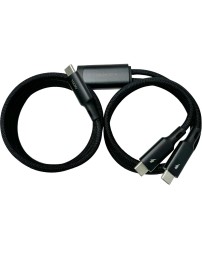 Usb Кабель-зарядка Type-C на 2Type-C Momax Mag.Link 100W DC85D 1.5м черный