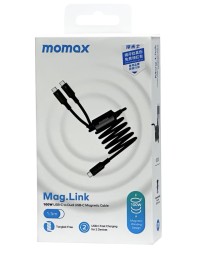 Usb Кабель-зарядка Type-C на 2Type-C Momax Mag.Link 100W DC85D 1.5м черный