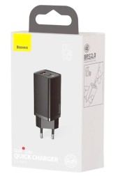 Сетевое зар. устр. Baseus GaN2 Lite Quick Charger 1USB/1C 65W CCGAN2L-B01 черное