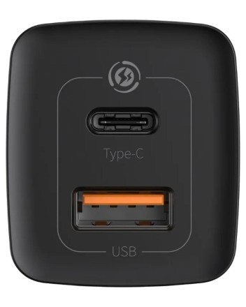  Сетевое зар. устр. Baseus GaN2 Lite Quick Charger 1USB/1C 65W CCGAN2L-B01 черное