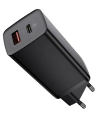 Сетевое зар. устр. Baseus GaN2 Lite Quick Charger 1USB/1C 65W CCGAN2L-B01 черное