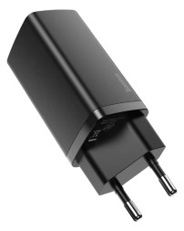 Сетевое зар. устр. Baseus GaN2 Lite Quick Charger 1USB/1C 65W CCGAN2L-B01 черное