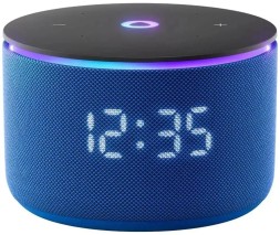 Умная колонка Яндекс Станция Мини Pro с часами синяя